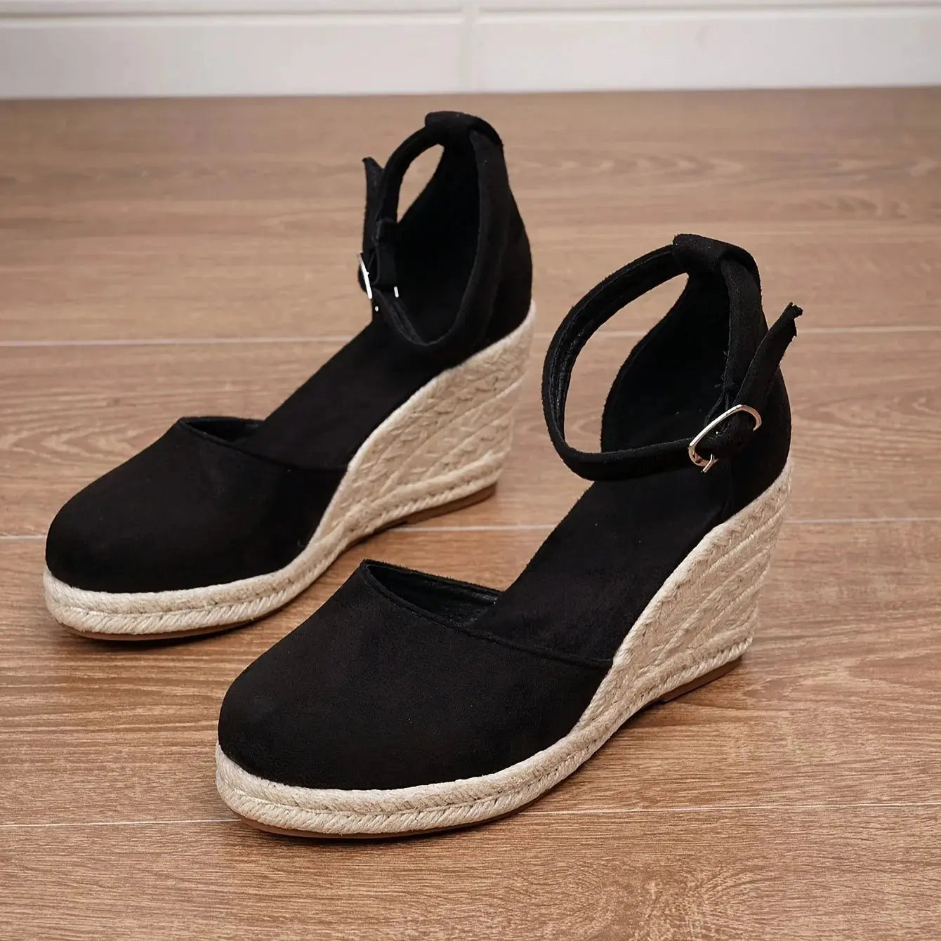 View of chic women's platform shoes in soft beige, featuring a supportive design and textured material